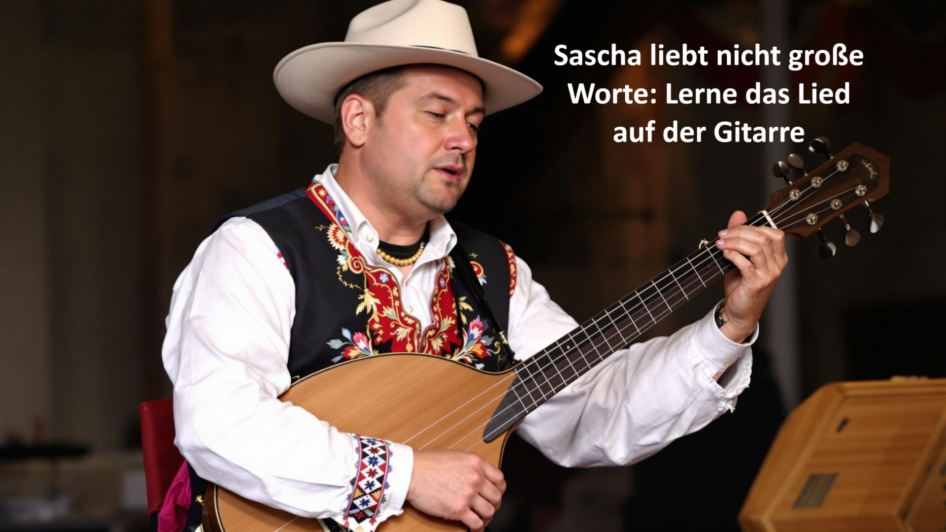 Sascha liebt nicht große Worte: Lerne das Lied in A-Moll auf der Gitarre