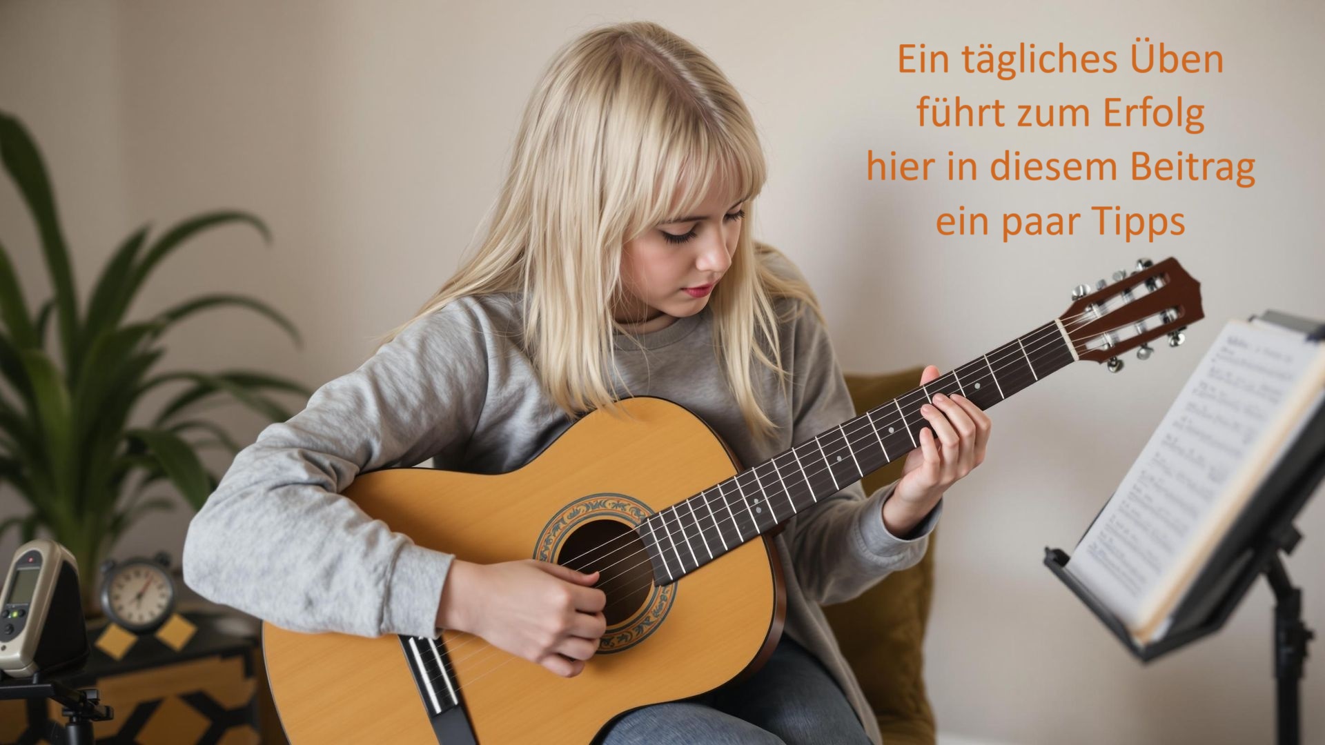 Wie oft sollte ein Kind Gitarre üben? Ein realistischer Plan: